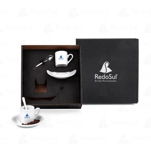 Kit para cafézinho 6 peças personalizado