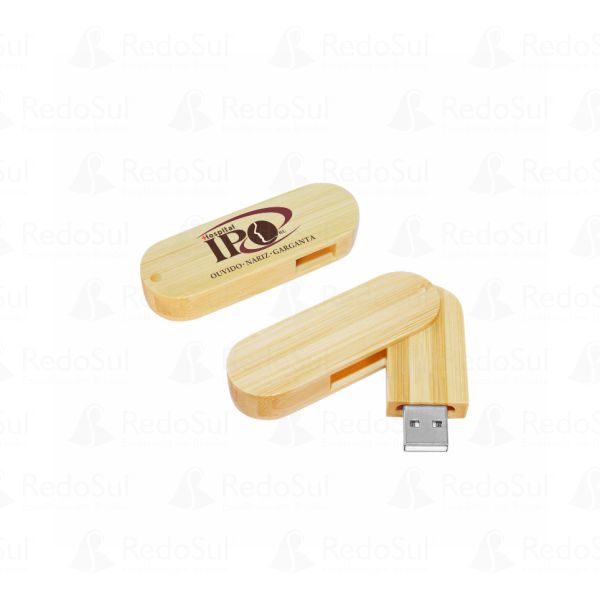 Pen Drive Personalizado de Madeira