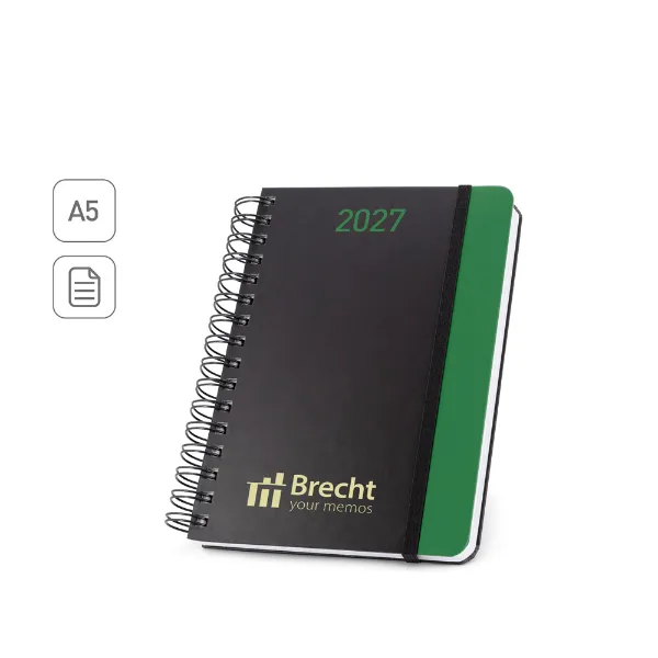 Agenda personalizada diária aspiral  21 x 15 cm