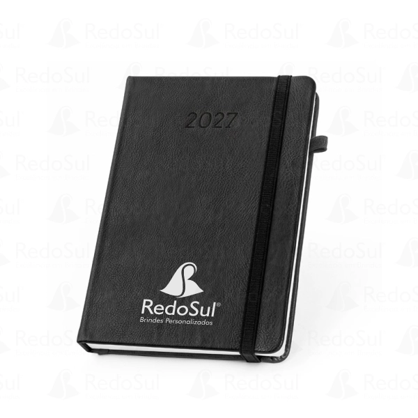 Agenda Diária personalizada 14 x 20 cm Capa em PU à base de água