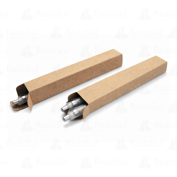 Estojo Kraft para 1 ou 2 canetas