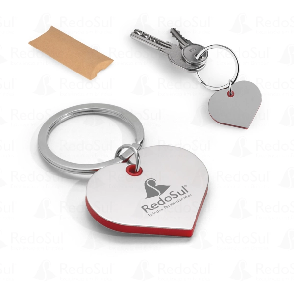 Chaveiro Personalizado em formato de coração