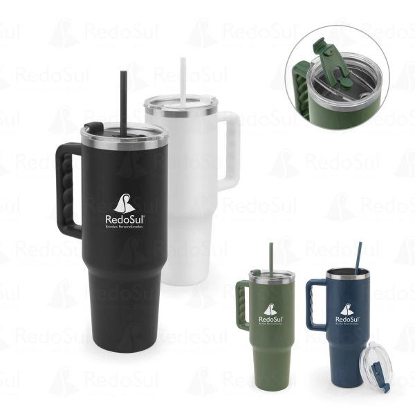 Copo de viagem 1300 ml Personalizado com parede dupla