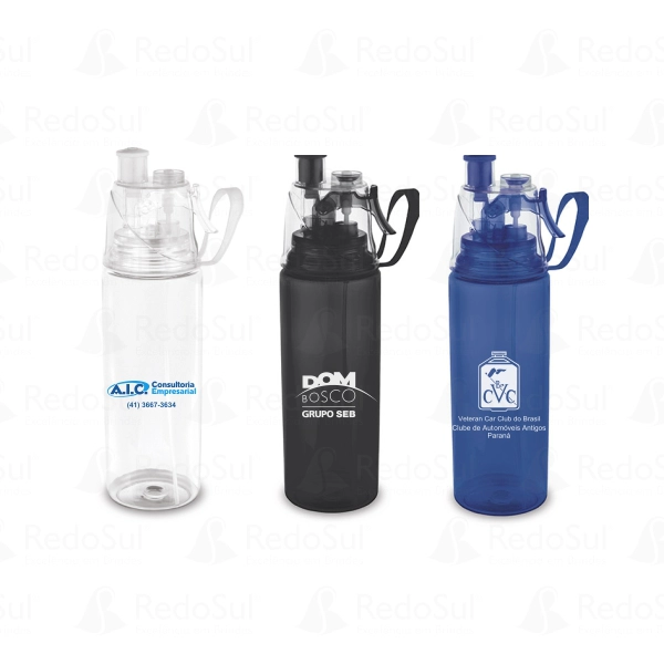 Squeeze Plástico com Borrifador Personalizado