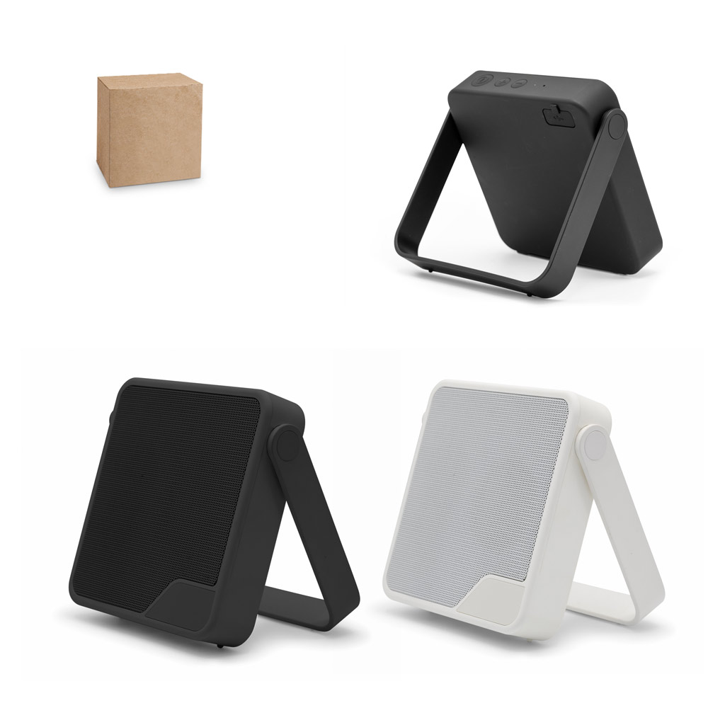 Coluna portátil em ABS reciclado com proteção à prova d'água IPX7