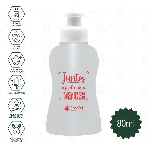 Álcool Gel Personalizado 80 ml
