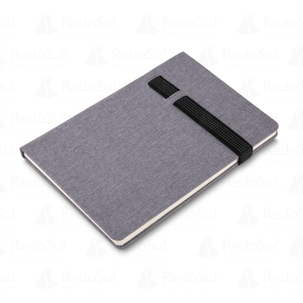 Caderno de Anotações Personalizado com Elástico 21 x 14 cm