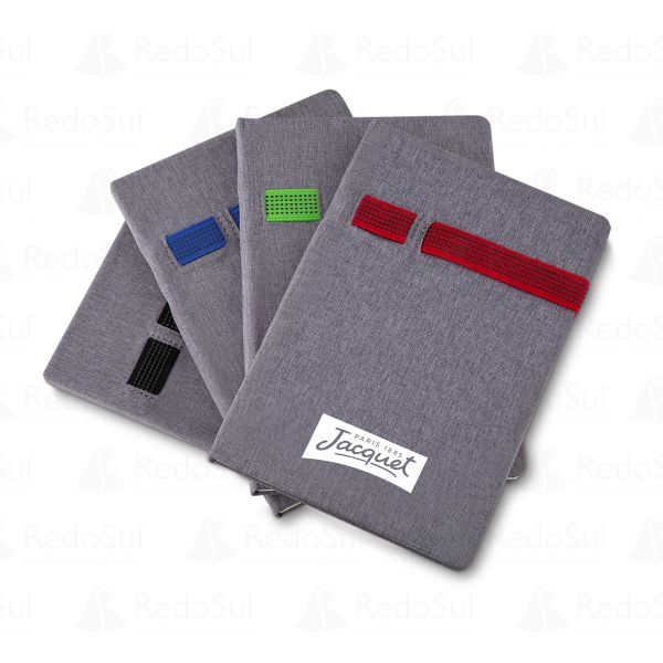 Caderno de Anotações Personalizado com Elástico 21 x 14 cm