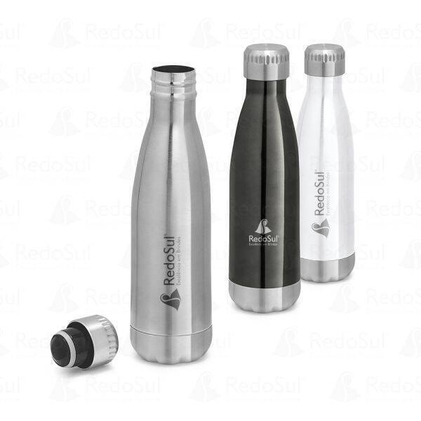 Garrafa em Aço Inox Personalizada 510 ml e parede dupla